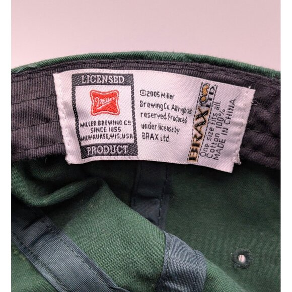 Mickey's Fine Malt Liquor Hat Get Stung Hornet Adjustable Strap Back Cap Green - Picture 5 of 5